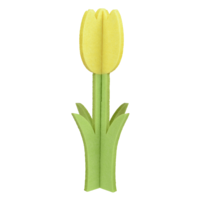"3D tulip stand made of felt 28 x 11 cm"