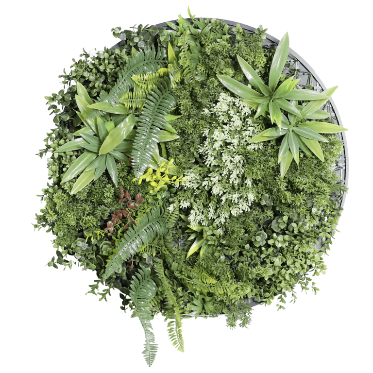 "Artificial round plant mural 60 cm"