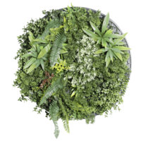 "Artificial round plant mural 60 cm"