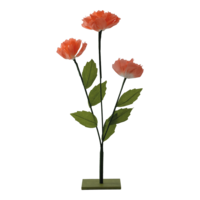 Flowers on wooden base