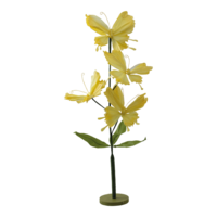 Butterflies on wooden base