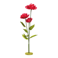 Roses on wooden base