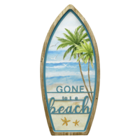 "Beach picture surfboard 27.5 x 60 cm"