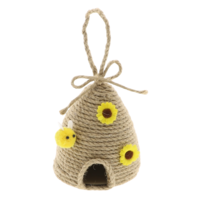 "Mini decorative beehive for hanging 14 x 11 cm"
