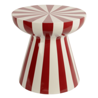 "Order table ""Candy"" made of magnesium 40 x 40 cm, red - white"