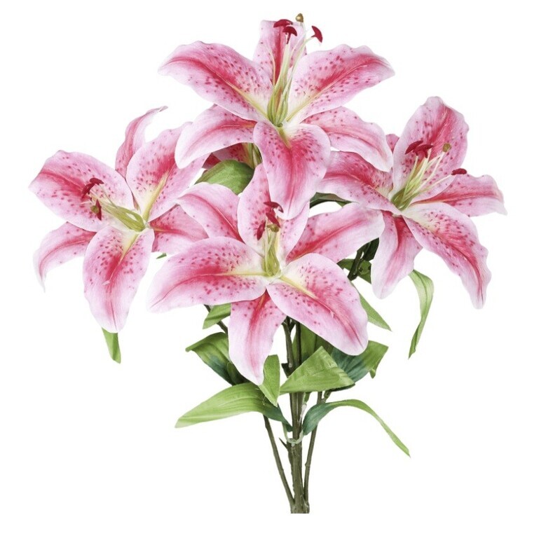 "Artificial lily bush 55 cm"