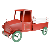 "Decorative truck in red metal 63 x 101 cm"