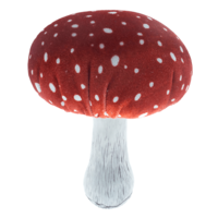 "Decorative mushroom ""fly agaric"" made of fabric red - white, self-standing"