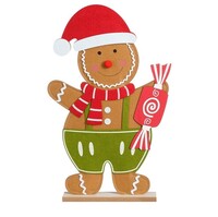 "Gingerbread felt stand 38.5 x 52 cm, brown"