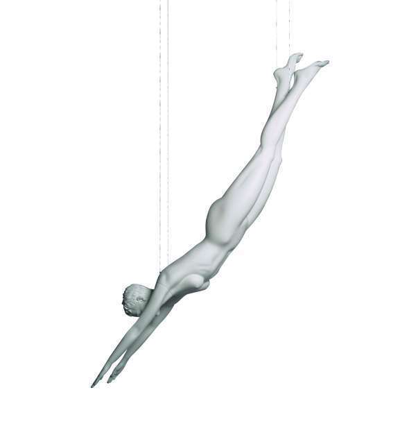 Sportfiguur Duiker Dame - wit