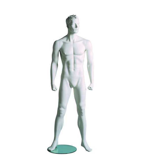 Sportfiguur Fitnes A Man - wit