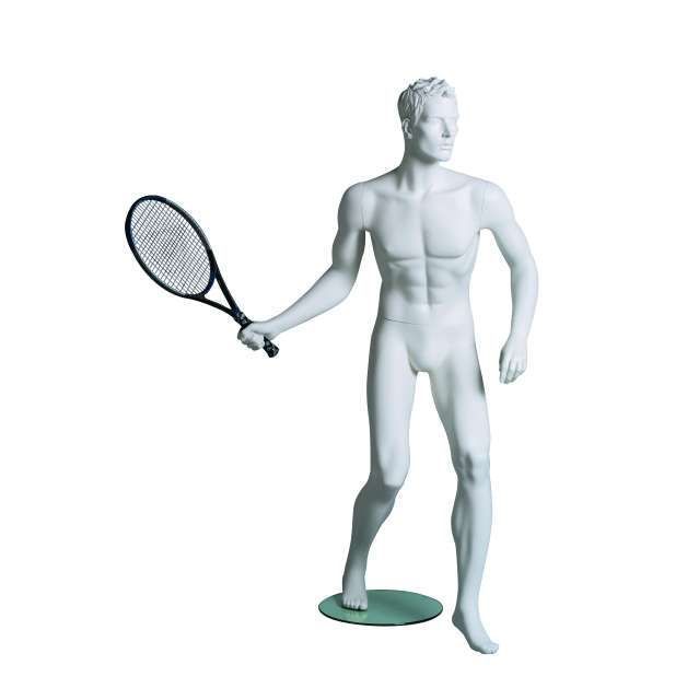 Sportfiguur Tennisser Man - wit