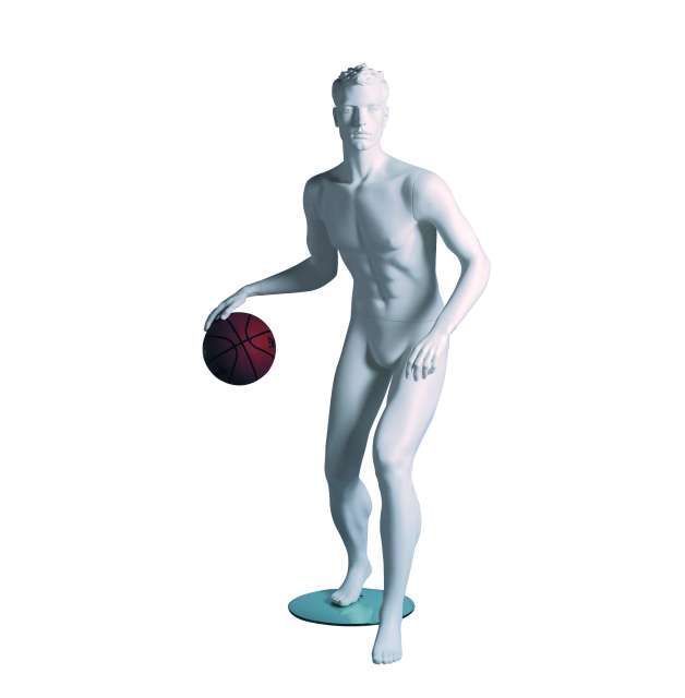 Sportfiguur Basketballer Man - wit