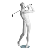 Sportfiguur Golver Man - wit