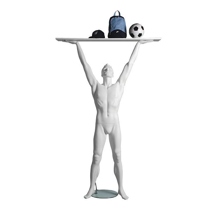 Sportfiguur Lifter Man - wit