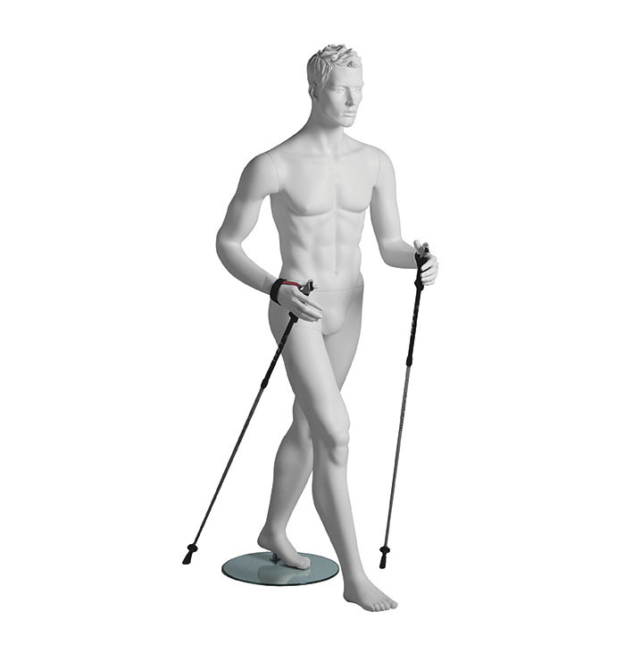 Sportfiguur Nordic Walker Man - wit