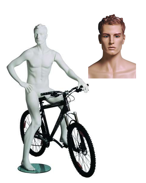 Sportfiguur Biker Man - huidskleur