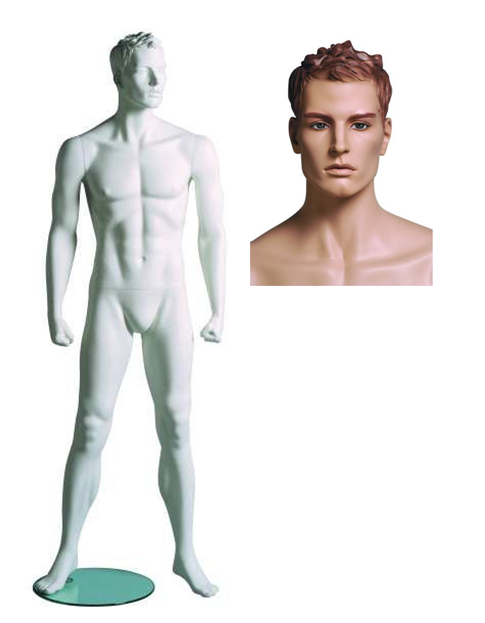 Sportfiguur Fitnes A Man - huidskleur