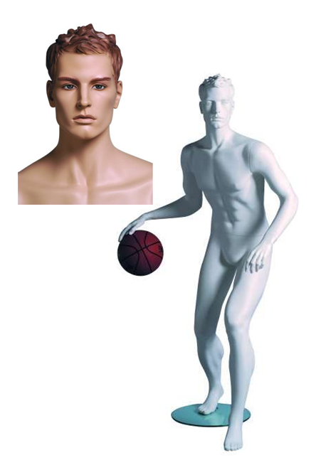 Sportfiguur Basketballer Man - huidskleur