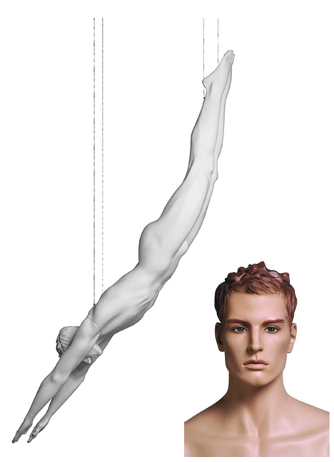 Sportfiguur Duiker Man - huidskleur