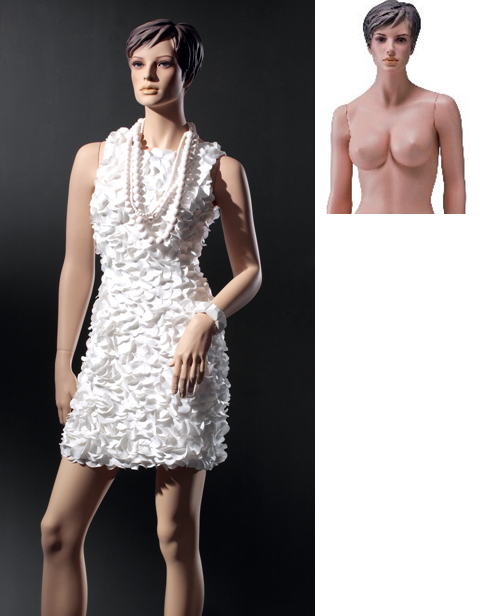 Lingeriemodel Cup D positie 1 - sculpture haar | huidskleur