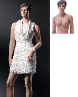 Lingeriemodel Cup D positie 1 - sculpture haar | huidskleur