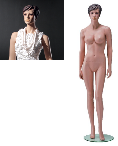 Lingeriemodel Cup D positie 2 - sculpture haar | huidskleur
