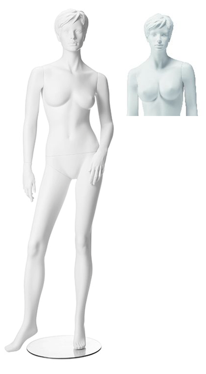 Lingeriemodel Cup D positie 1 - sculpture haar | wit