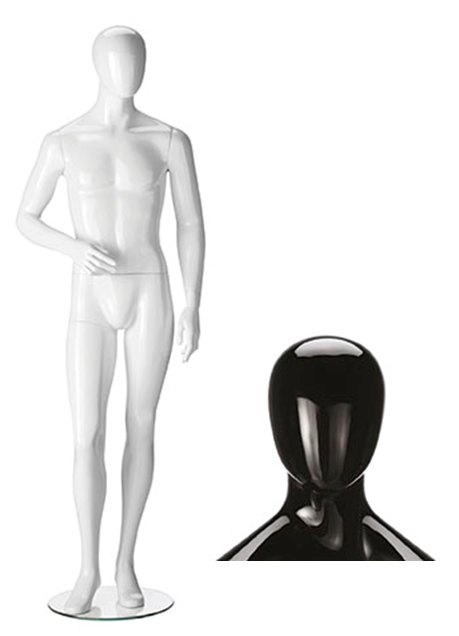 Mannequin Ringo Man Hoogglans Zwart
