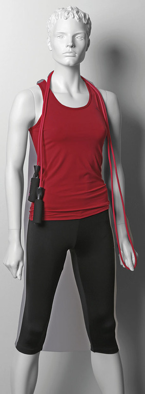 Sportfiguur Fitnes A Dame - wit