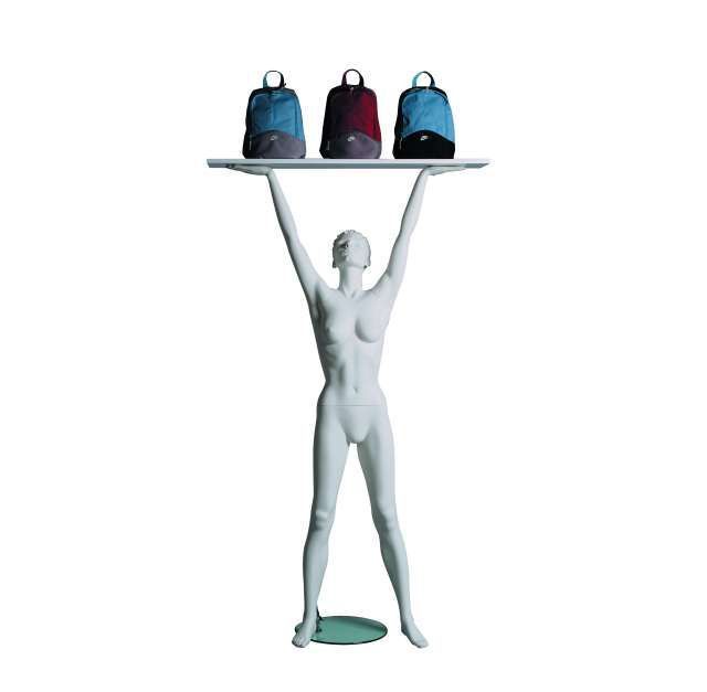 Sportfiguur Lifter Dame - wit