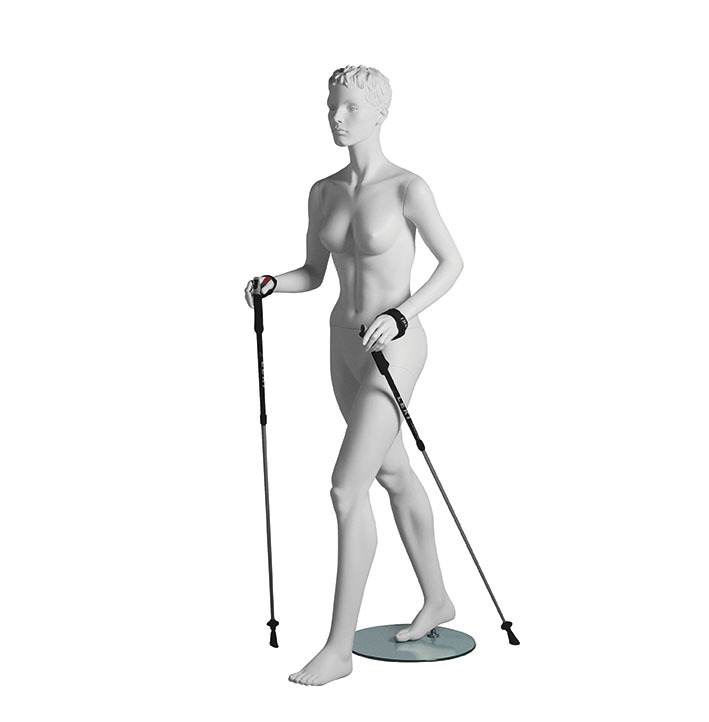 Sportfiguur Nordic Walker Dame - wit