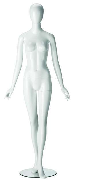 Mannequin Ringo Dame Hoogglans Wit