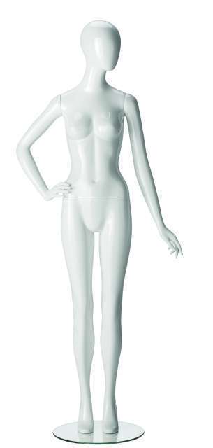 Mannequin Ringo Dame Hoogglans Wit 