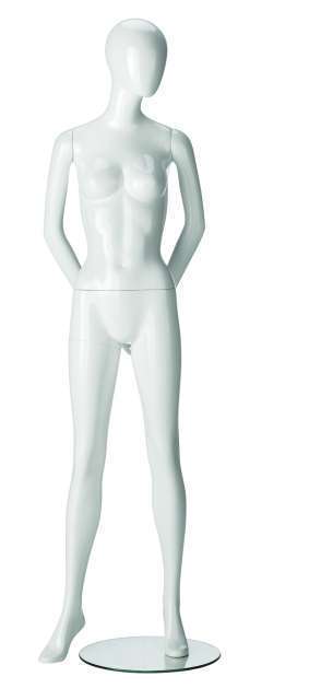 Mannequin Ringo Dame Hoogglans Wit