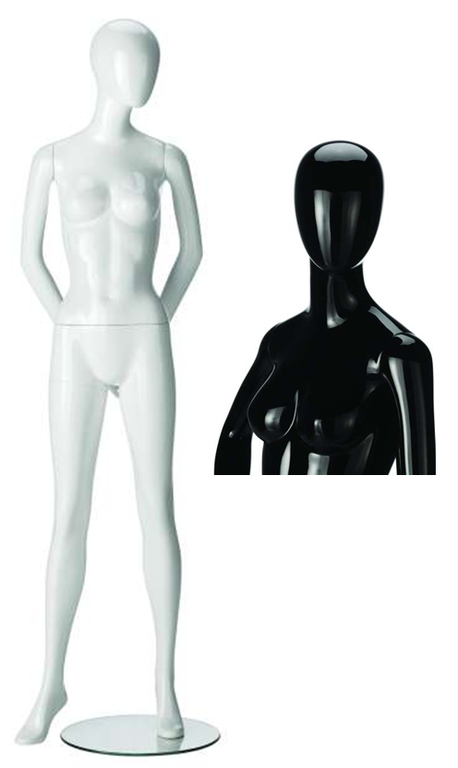 Mannequin Ringo Dame Hoogglans Zwart