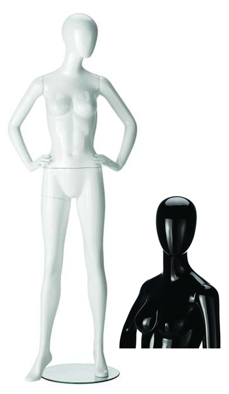 Mannequin Ringo Dame Hoogglans Zwart