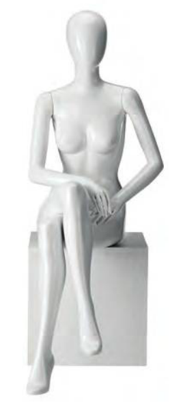 Mannequin Ringo Dame Hoogglans Wit